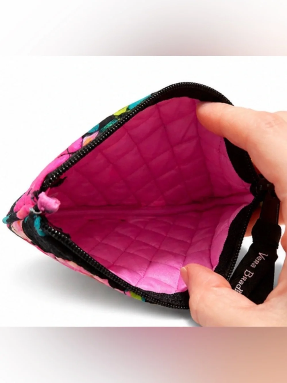 Vera Bradley SUZANI Floral. (RETIRED) Small Zip Cosmetic Bag. LIKE NEW